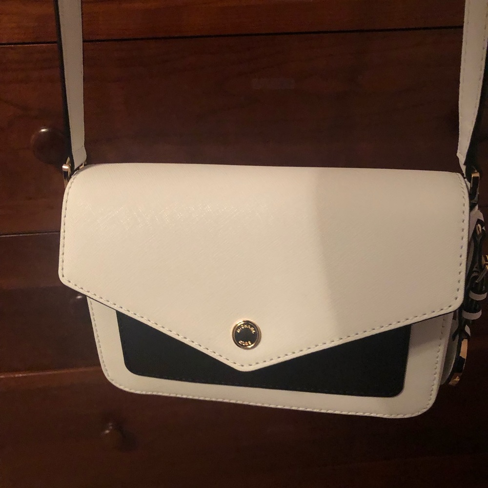 Michael Kors Black-And-White Cross Body Bag